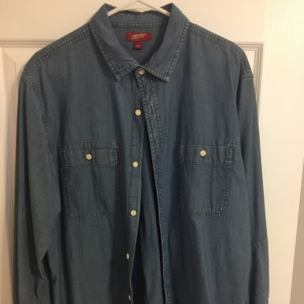 Dark Wash Chambray Shirt